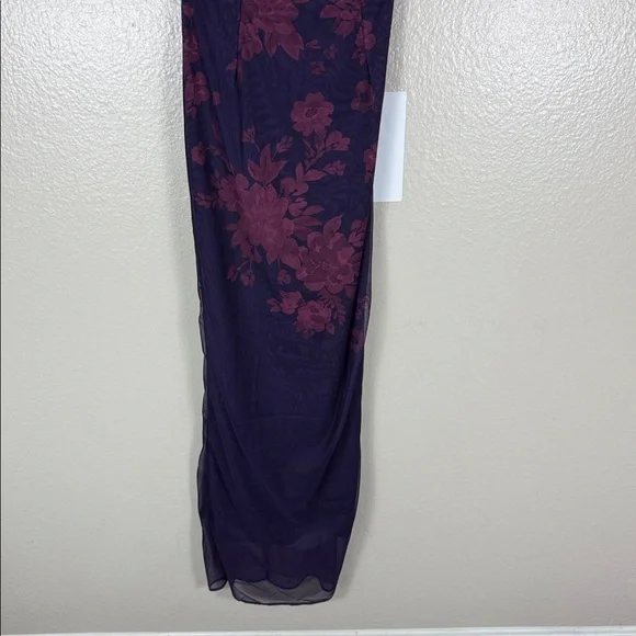 House of CB Aiza Grape Floral Print Maxi Dress - Picture 8 of 13